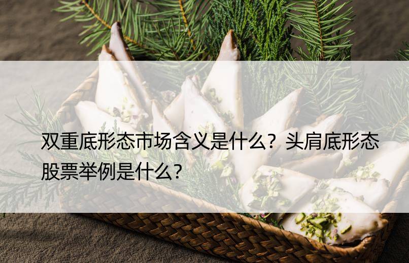 双重底形态市场含义是什么？头肩底形态股票举例是什么？