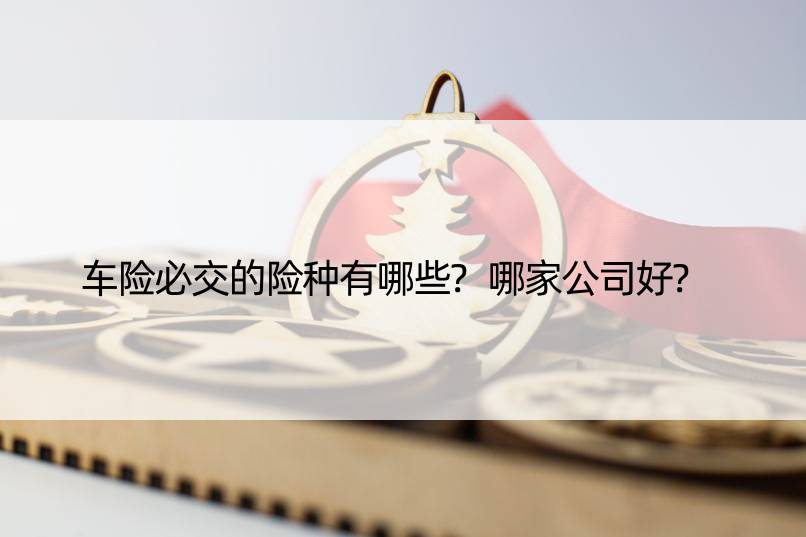 车险必交的险种有哪些?哪家公司好?