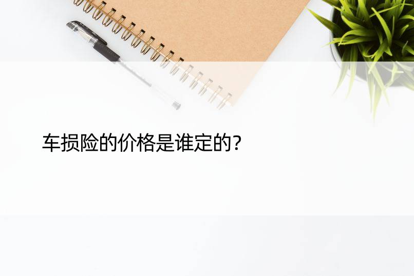 车损险的价格是谁定的？