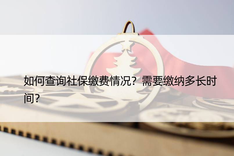 如何查询社保缴费情况？需要缴纳多长时间？