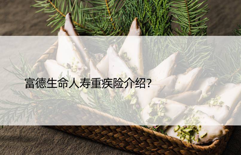 富德生命人寿重疾险介绍？