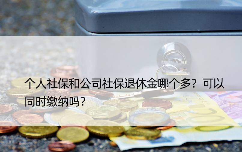 个人社保和公司社保退休金哪个多？可以同时缴纳吗？