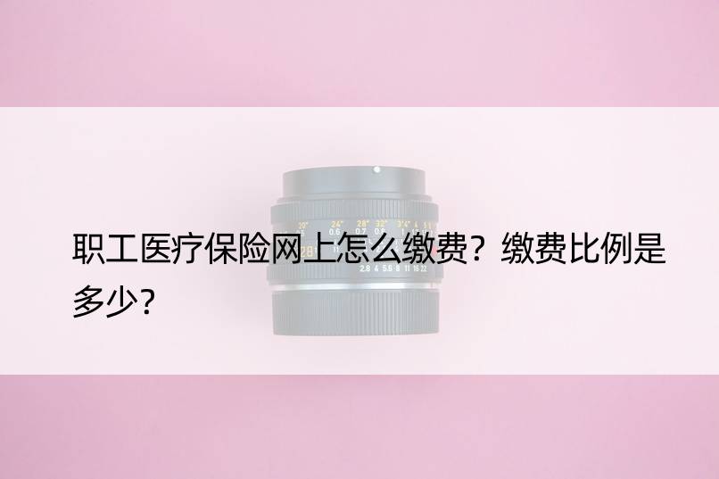 职工医疗保险网上怎么缴费？缴费比例是多少？