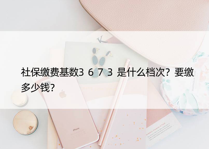 社保缴费基数3673是什么档次？要缴多少钱？