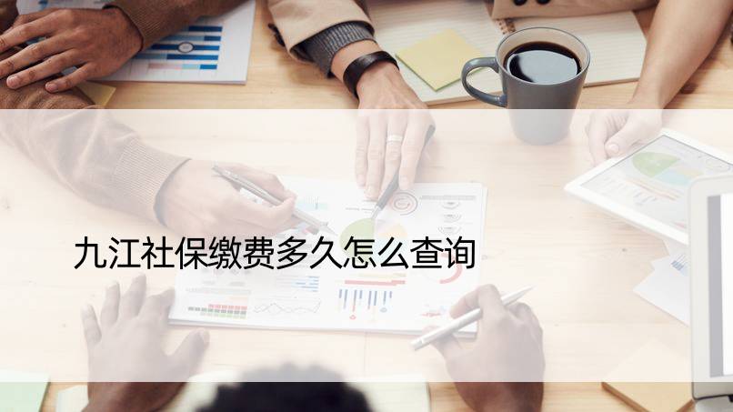 九江社保缴费多久怎么查询