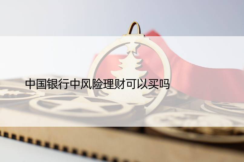 中国银行中风险理财可以买吗