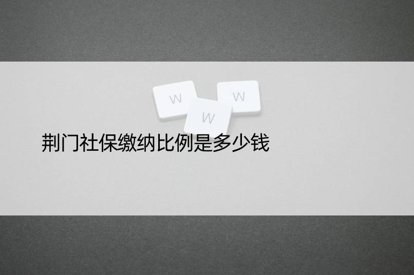 荆门社保缴纳比例是多少钱