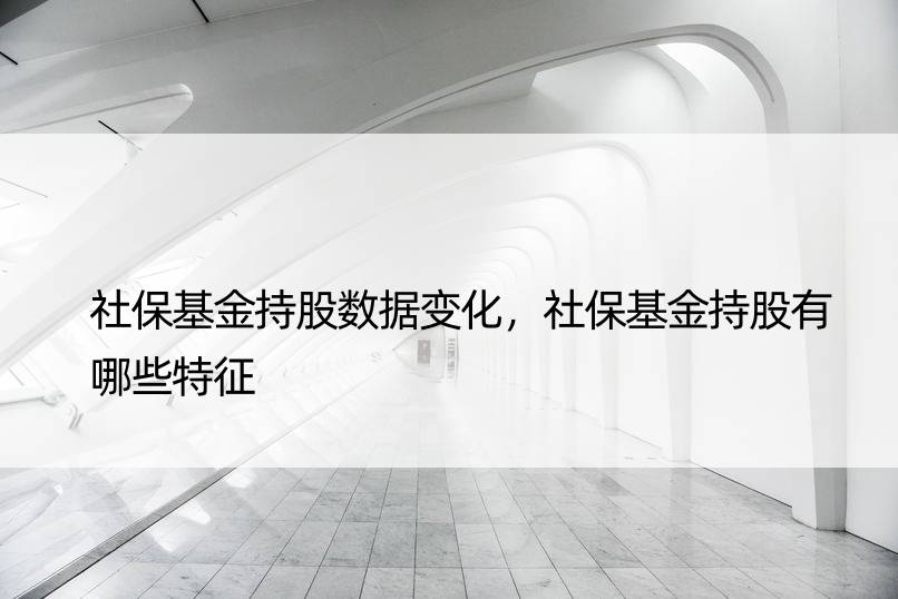 社保基金持股数据变化，社保基金持股有哪些特征