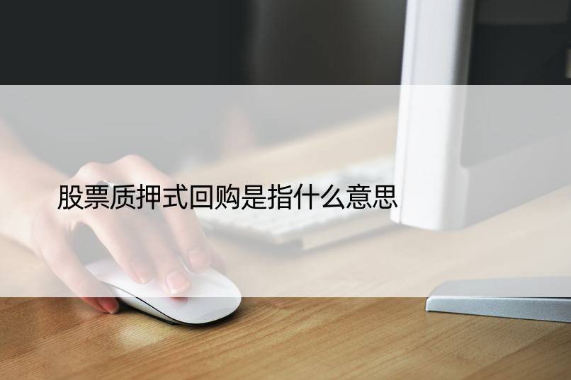 股票质押式回购是指什么意思