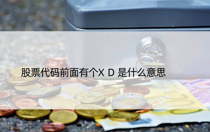 股票代码前面有个XD是什么意思