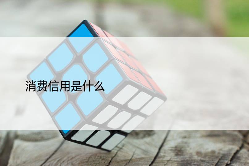 消费信用是什么