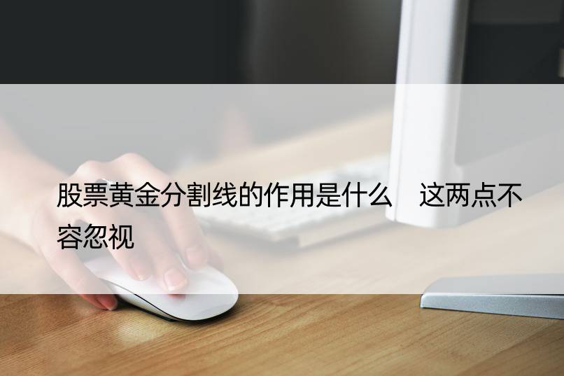 股票黄金分割线的作用是什么 这两点不容忽视