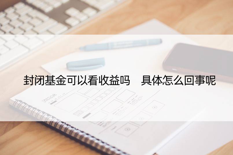 封闭基金可以看收益吗 具体怎么回事呢