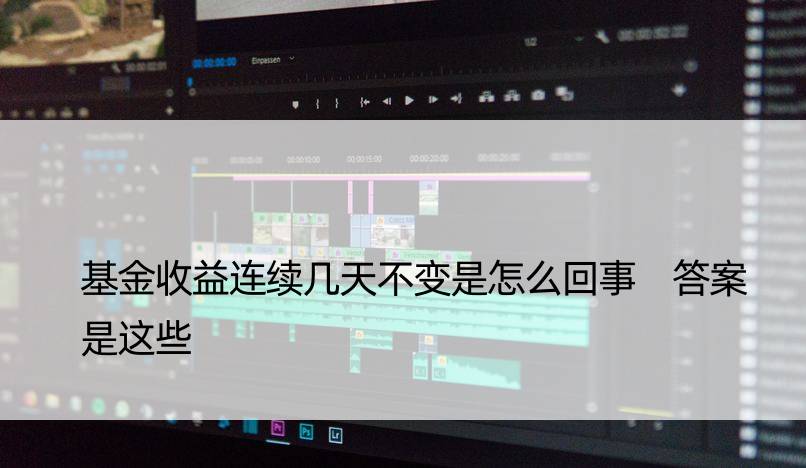 基金收益连续几天不变是怎么回事 答案是这些