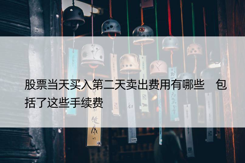 股票当天买入第二天卖出费用有哪些 包括了这些手续费