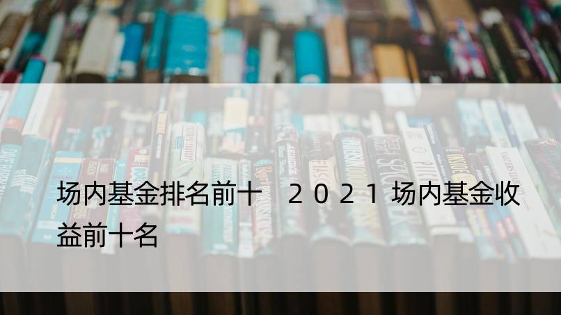 场内基金排名前十 2021场内基金收益前十名