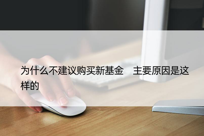 为什么不建议购买新基金 主要原因是这样的