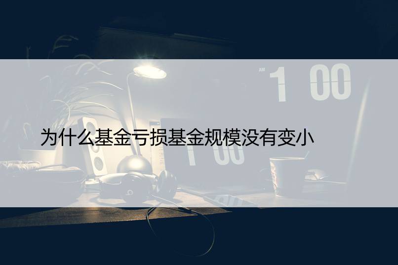 为什么基金亏损基金规模没有变小