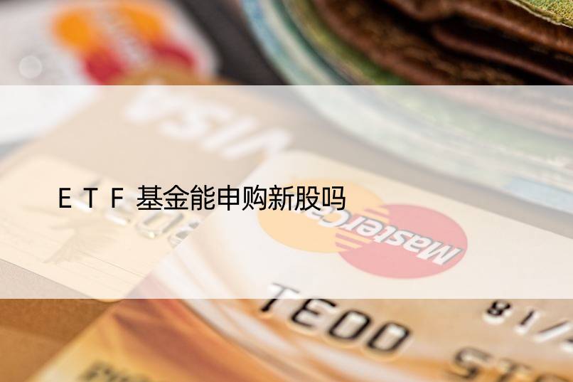 ETF基金能申购新股吗