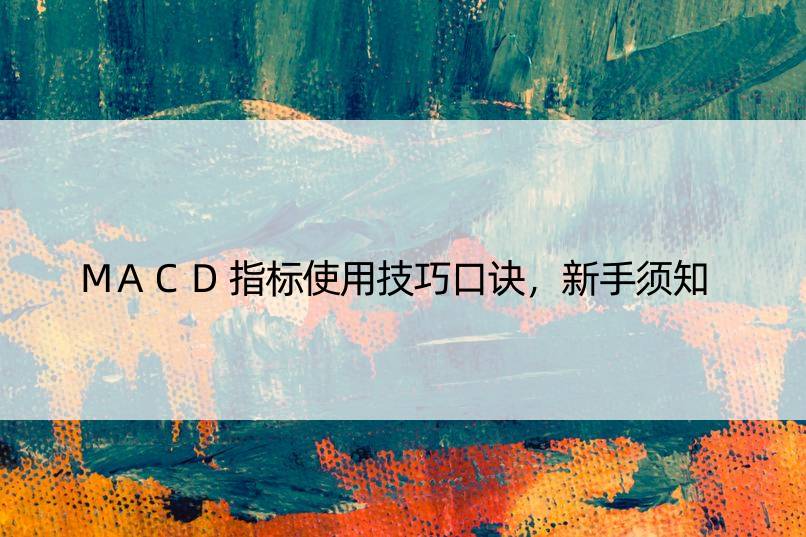 MACD指标使用技巧口诀，新手须知