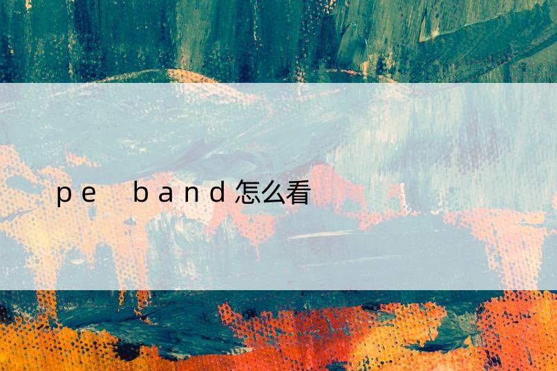 pe band怎么看