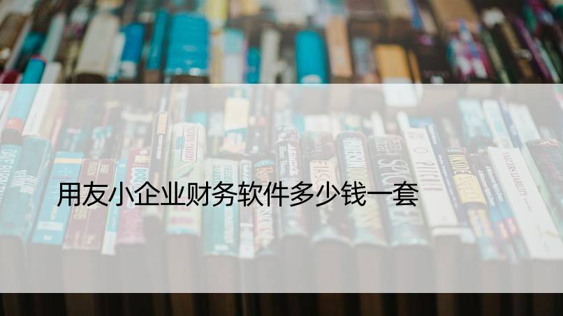 用友小企业财务软件多少钱一套