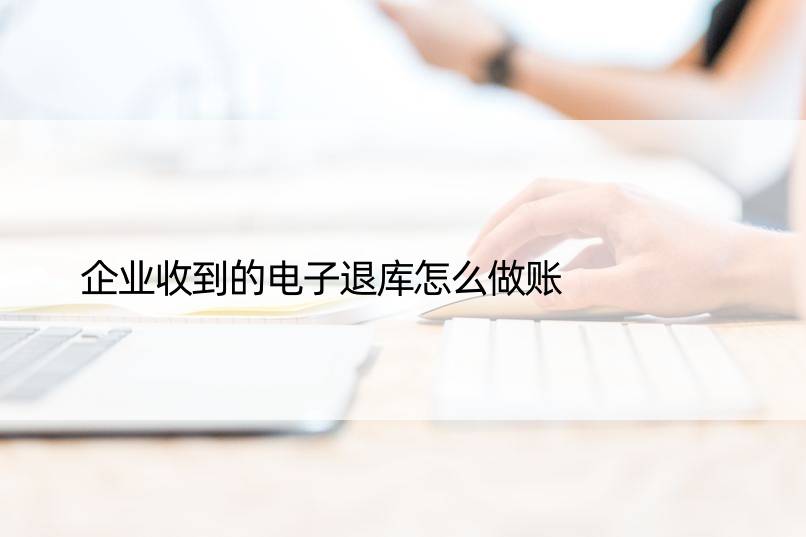 企业收到的电子退库怎么做账