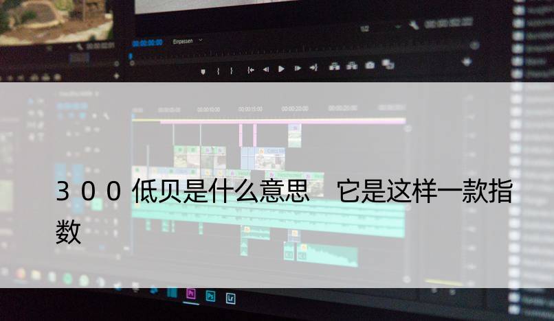 300低贝是什么意思 它是这样一款指数