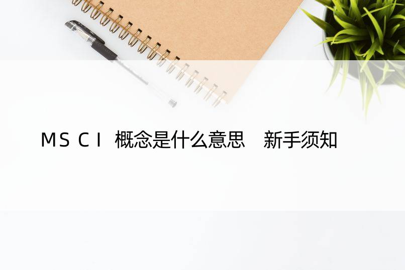 MSCI概念是什么意思 新手须知