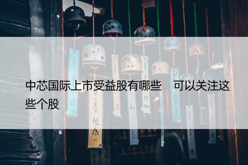 中芯国际上市受益股有哪些 可以关注这些个股