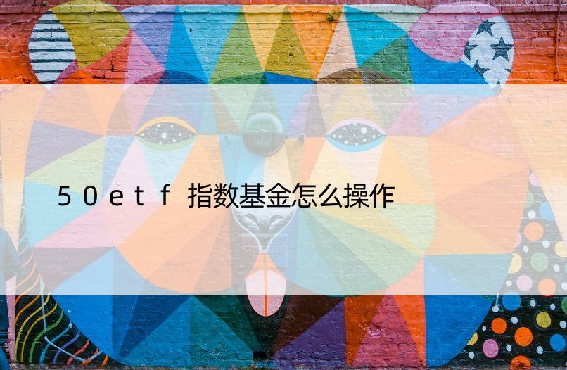 50etf指数基金怎么操作