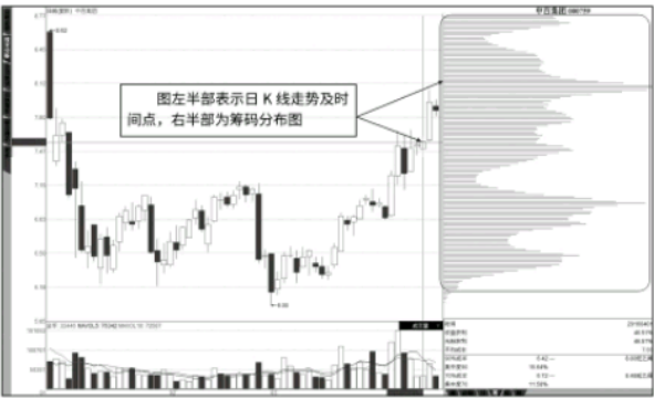 静态的筹码分布图 